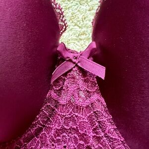 Victoria’s Secret Dream Angels Lined Demi Bra – Plum – 34DDD